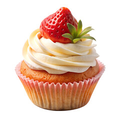 Strawberry Cupcake with Cream