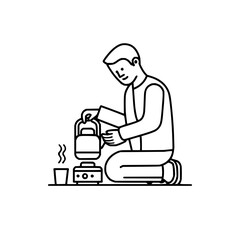 Two black and white dice with dots indicating numbers floating in a white space with a small shadow