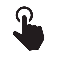 Finger touching a digital button, a symbol of interaction and control, isolated on white background represents technology, user interface, and the act of selecting an option