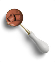 Wax in Melting Spoon