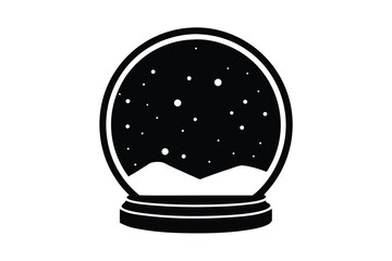 snow globe vector icon