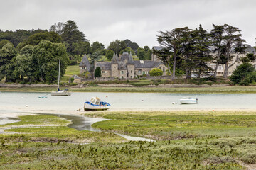 Maison d'accueil, île Blanche, Locquirec, château, fort, forteresse, château-fort, bretagne,...