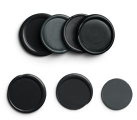 Charcoal Round Wax Seals Set