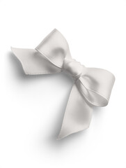 Ivory Satin Ribbon Bow