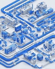 Network grid with arrow chains and data flow
