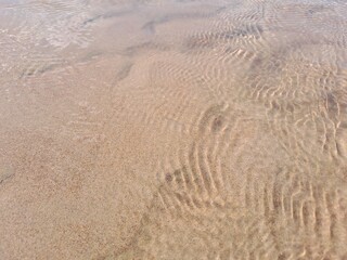 sand and water