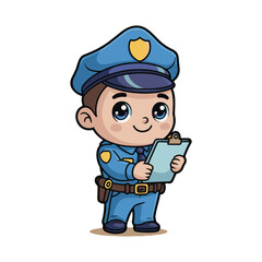 funny cartoon policeman