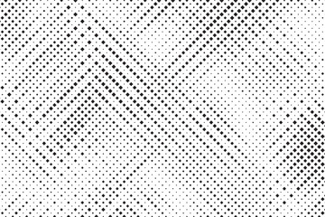 Halftone vector background. Monochrome halftone pattern. Abstract geometric dots background. Pop Art comic gradient black white texture. Design for presentation banner, poster, flyer, business card.