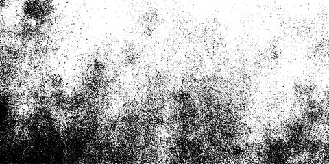 Distressed black texture dark grainy texture on white background. Grunge snow overlay. Vector illustration.
