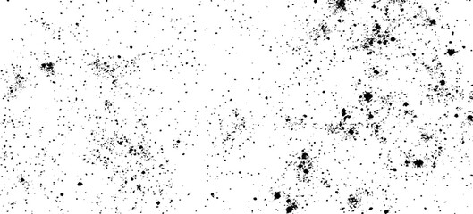 Distressed black texture dark grainy texture on white background. Grunge snow overlay. Vector illustration.