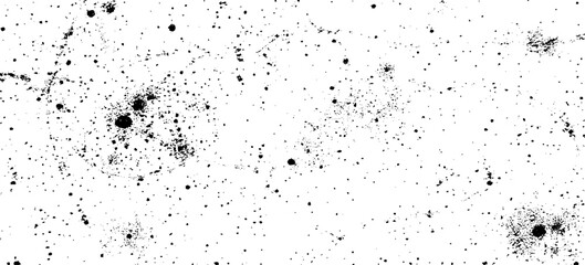 Distressed black texture dark grainy texture on white background. Grunge snow overlay. Vector illustration.