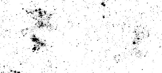 Distressed black texture dark grainy texture on white background. Grunge snow overlay. Vector illustration.