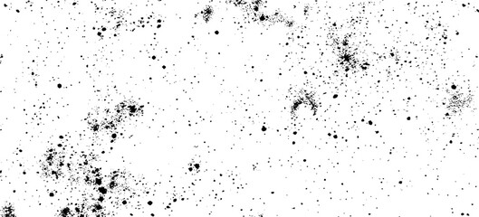 Distressed black texture dark grainy texture on white background. Grunge snow overlay. Vector illustration.