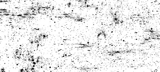 Distressed black texture dark grainy texture on white background. Grunge snow overlay. Vector illustration.