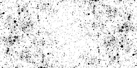 Distressed black texture dark grainy texture on white background. Grunge snow overlay. Vector illustration.