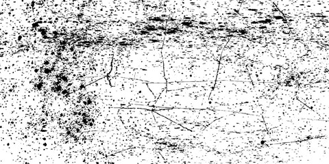 Distressed black texture dark grainy texture on white background. Grunge snow overlay. Vector illustration.