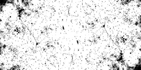 Distressed black texture dark grainy texture on white background. Grunge snow overlay. Vector illustration.