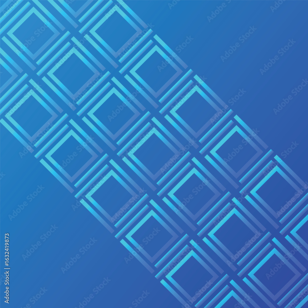 Poster abstract modern gradient blue colorful background. simple square element pattern gradient background