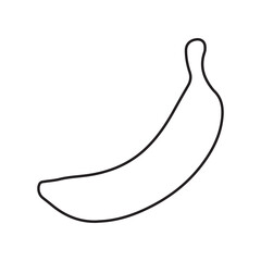 Banana fruit line icon