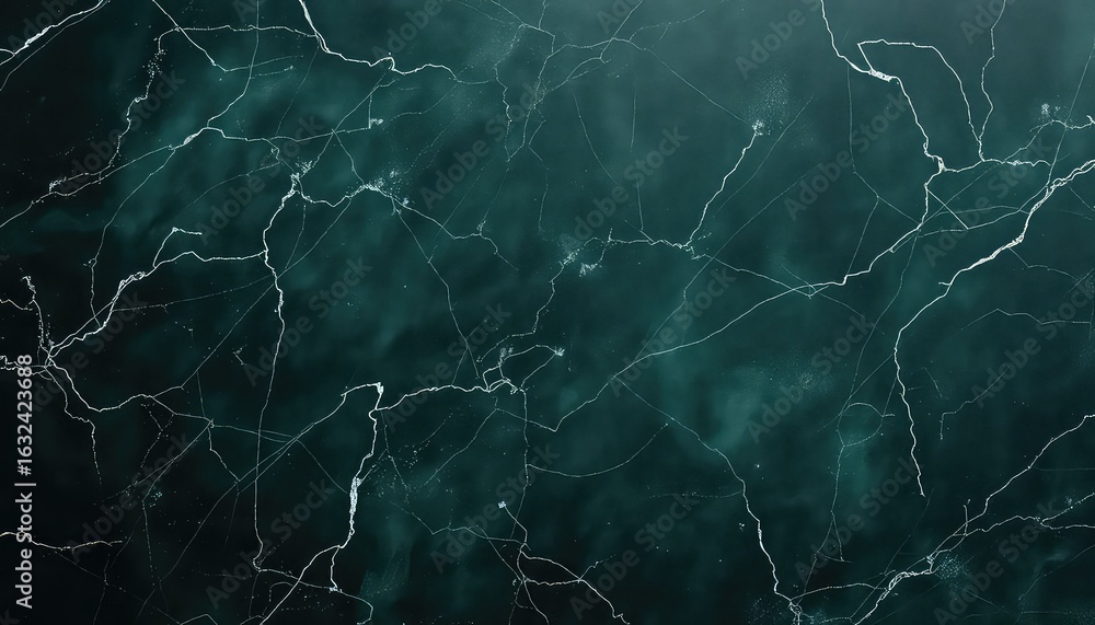 Poster elegant dark teal surface featuring fine crack lines and subtle texture for a sophisticated design e