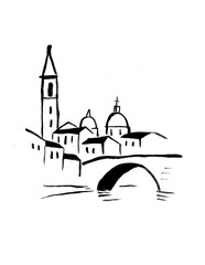 illustration of church