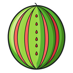 watermelon isolated on white