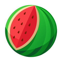 watermelon vector illustration