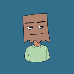 Anonymous Person with a Blank Expression