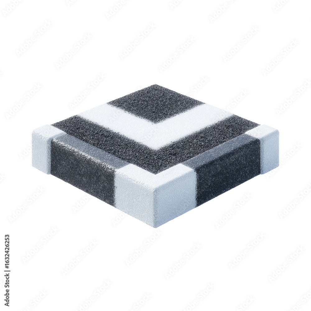 Poster textured geometric shape with alternating gray and white stripes for modern design and artistic appl