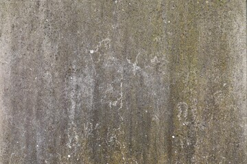 Texture of a concrete wall. Green, dark, light places. Abstraction.