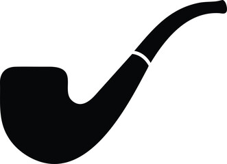 classic smoking pipe silhouette