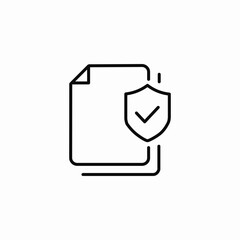 documents protection icon sign vector