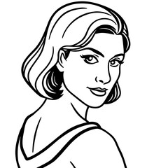 vector illustration of a woman