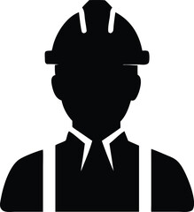 construction worker silhouette