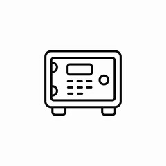 safe box icon sign vector