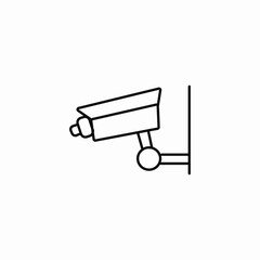 surveillance camera icon sign vector