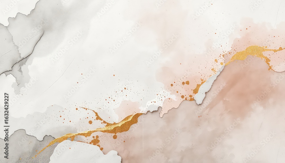 Poster abstract decorative backdrop with gold line, elegant soft hues and subtle textures creating a sophis