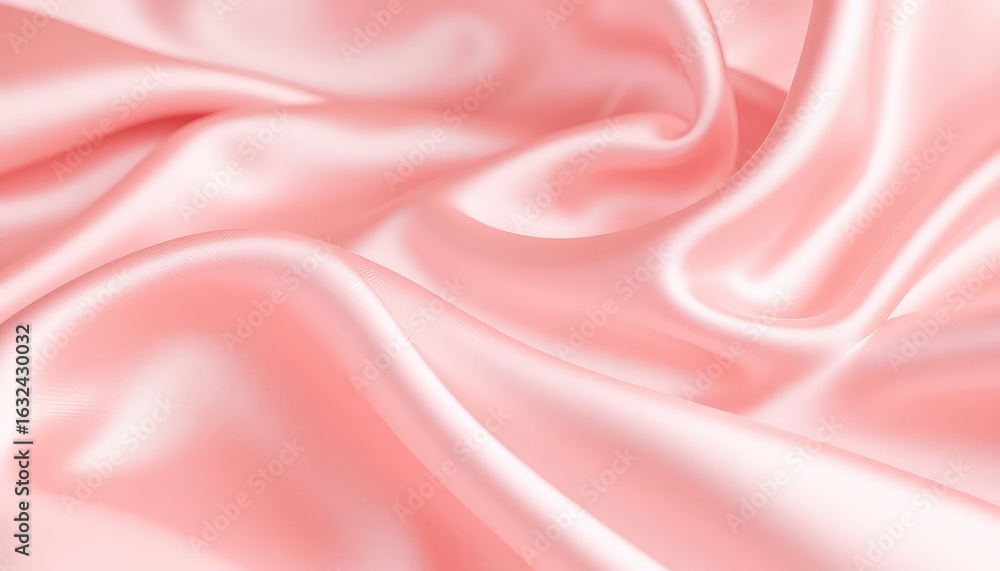 Aufkleber delicate folds of luxurious light rose fabric create a smooth and gentle abstract textured backgroun