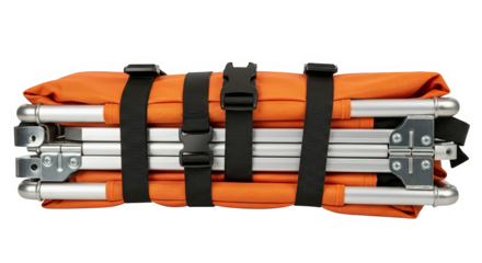 Collapsible Aluminum Stretcher Orange