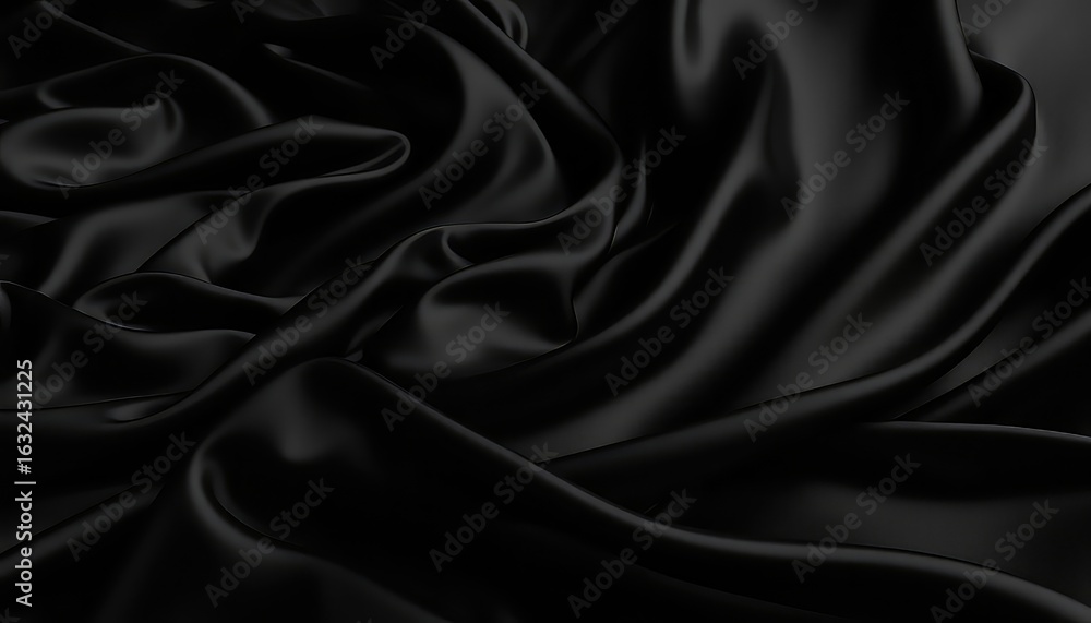 Aufkleber abstract flowing dark material with curves and smooth textures creating a visually appealing backgro