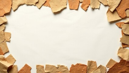 old paper with wooden frame