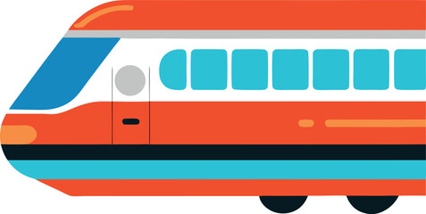 High-Speed Bullet Train Icon