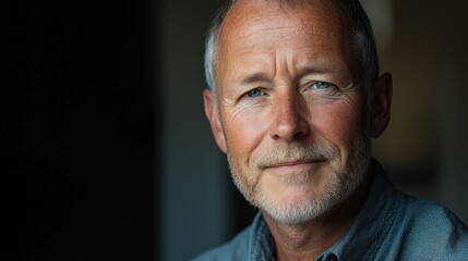 Serene Portrait with Supportive Energy and Kind Expression, Symbolizing Emotional Guidance