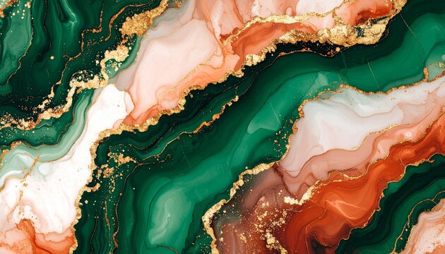 Realistic HD abstract background inspired by Italian culture, soft marble textures, gold accents, deep terracotta and olive green hues, classic curves and subtle renaissance geometry, neutral elegant 