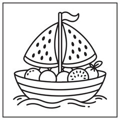 Fruits Coloring Pages
