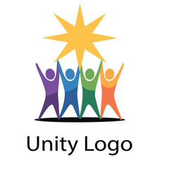 "Unity Logo Design with Star"