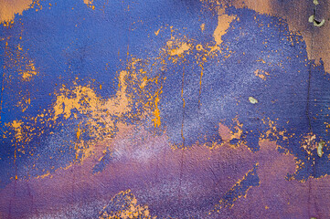 colored background, in the photo the wall is painted in blue, orange and purple colors