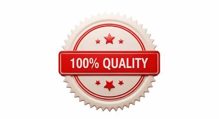 100 percent quality guarantee seal, vector illustration icon.