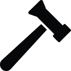 hammer silhouette with transparent background