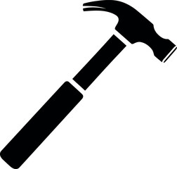 Black hammer silhouette icon